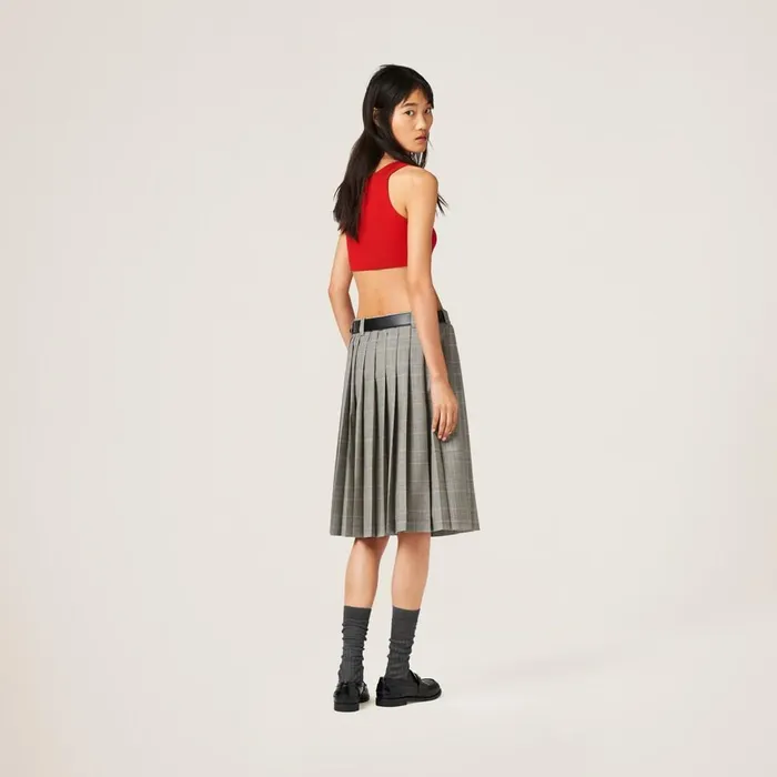 Women Knitwear Miu Miu Viscose Top Red Women Knitwear Miu Miu Viscose Top Red