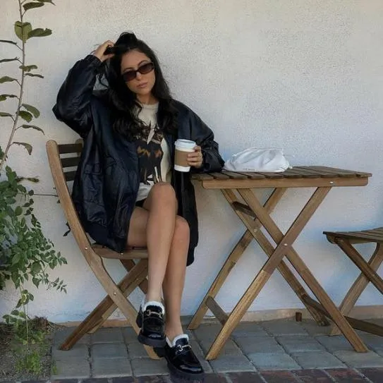 Women LANDO FUR BLACK LEATHER Black Leather Steve Madden Loafers and Flats Women LANDO FUR BLACK LEATHER Black Leather Steve Madden Loafers and Flats