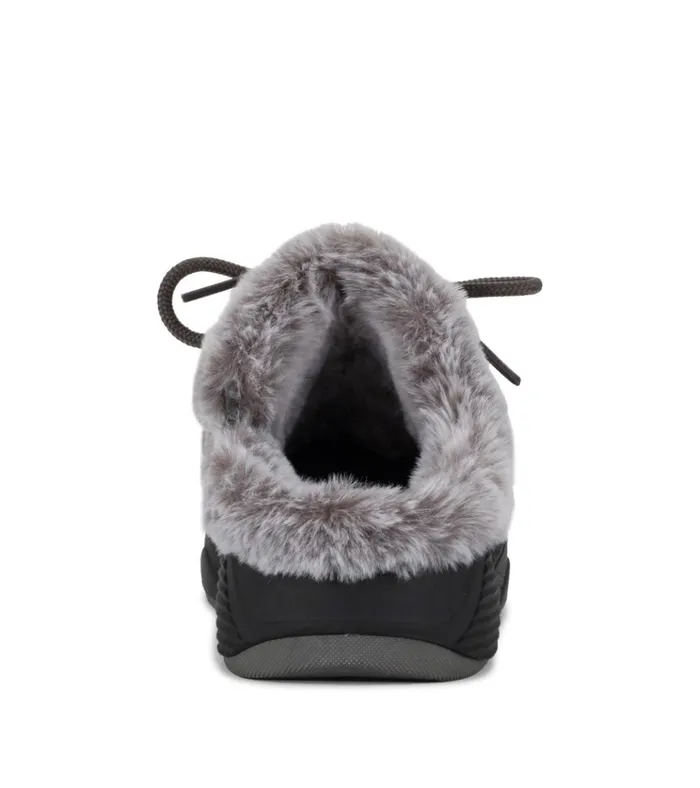 Women Landon Clog Slipper Dark Grey Zebra Baretraps Clogs and Mules