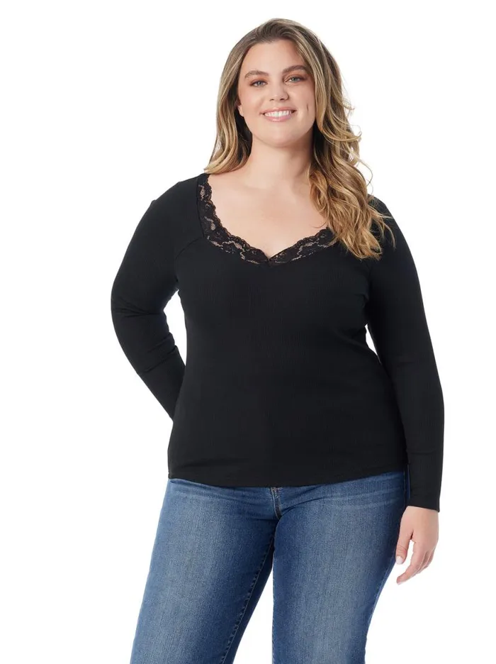 Women Laurel Sweetheart Top In Anthracite Jessica Simpson Tops and Tees