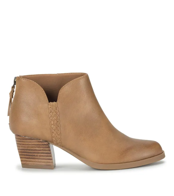 Women Lauryn Block Heel Ankle Bootie Salted Caramel Baretraps Booties