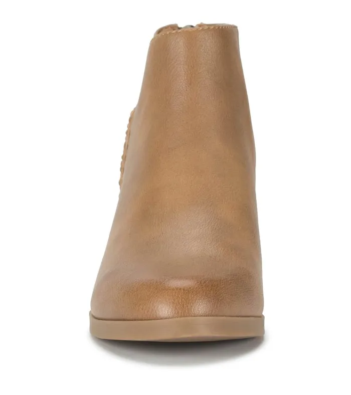 Women Lauryn Block Heel Ankle Bootie Salted Caramel Baretraps Booties