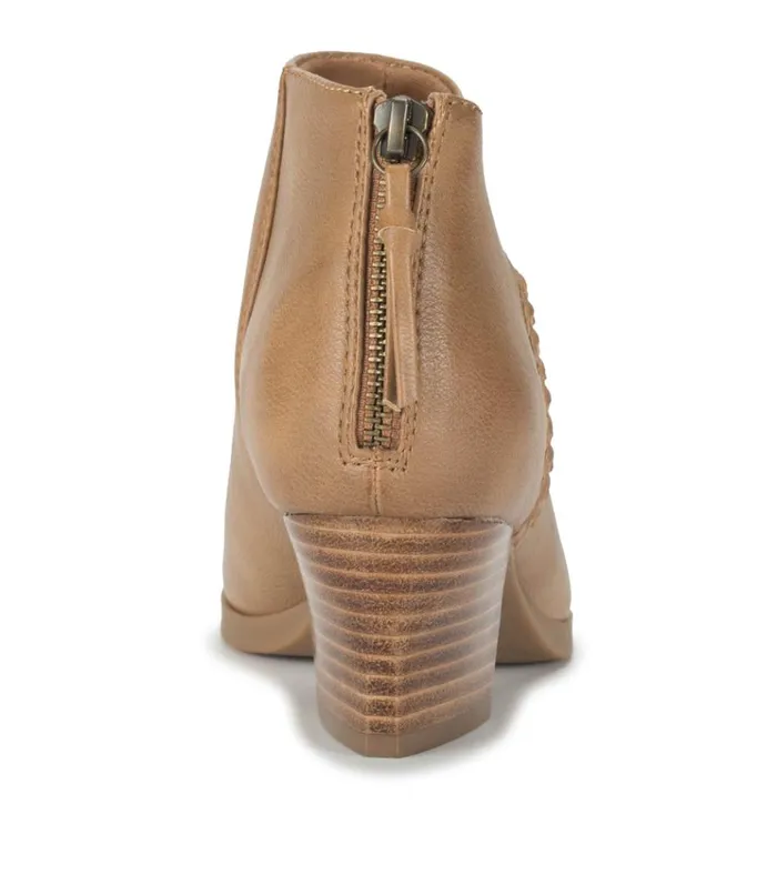 Women Lauryn Block Heel Ankle Bootie Salted Caramel Baretraps Booties