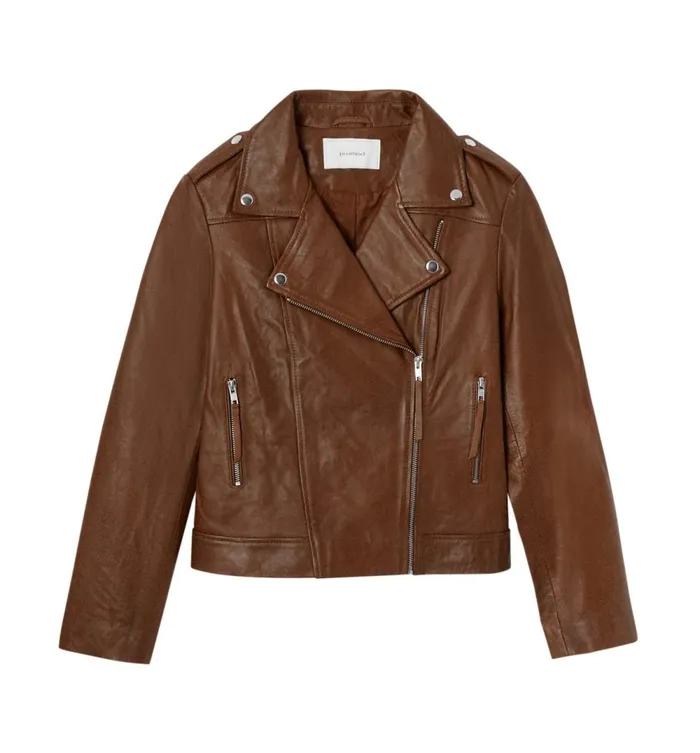 Women Leather Casual Jacket 8211 Cognac Promod Jackets Women Leather Casual Jacket 8211 Cognac Promod Jackets