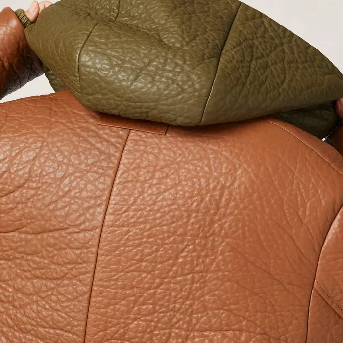 Women Leather Miu Miu Nappa Leather Jacket Cognac Women Leather Miu Miu Nappa Leather Jacket Cognac
