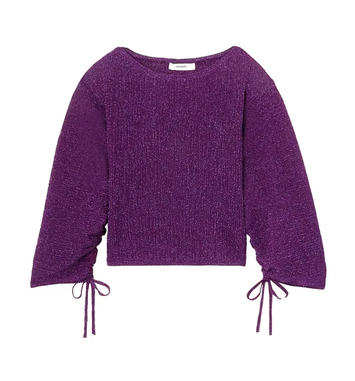 Women Lightweight Glitzy Jumper 8211 Violet Promod Jumpers And Cardigans Women Lightweight Glitzy Jumper 8211 Violet Promod Jumpers And Cardigans