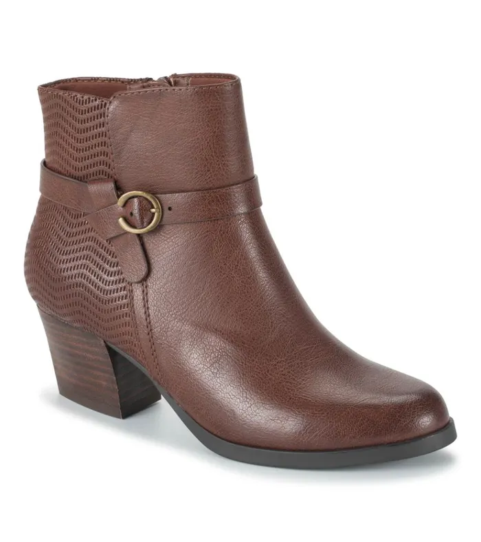 Women Linda Block Heel Bootie Oak Baretraps Booties