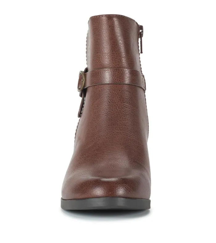 Women Linda Block Heel Bootie Oak Baretraps Booties