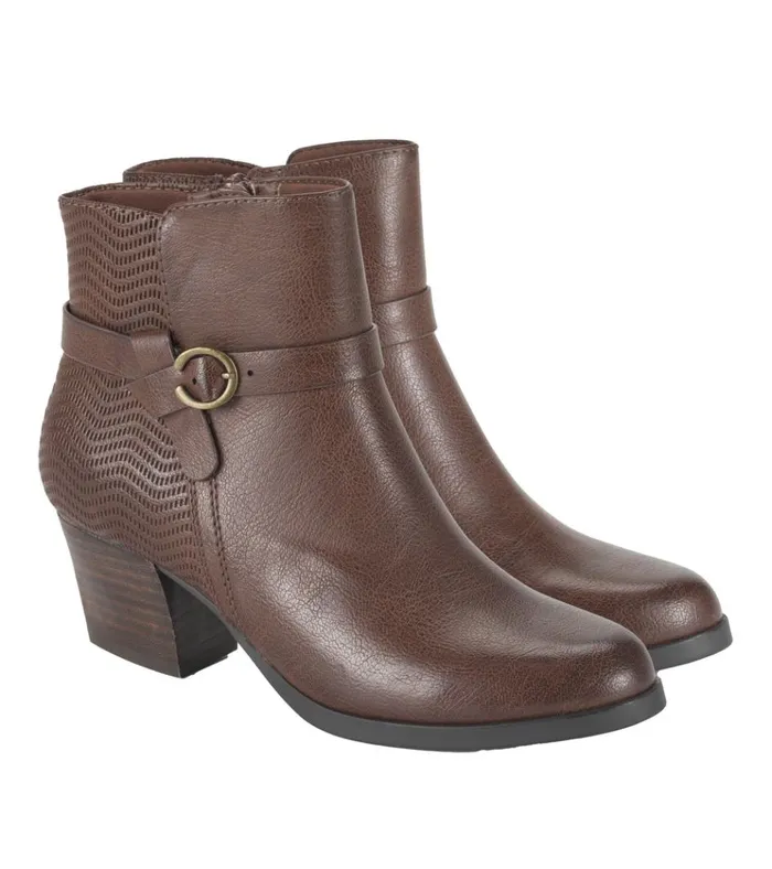 Women Linda Block Heel Bootie Oak Baretraps Booties