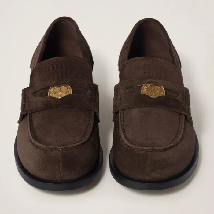 Women Loafers And LaceUps Miu Miu Dark Brown Women Loafers And LaceUps Miu Miu Dark Brown
