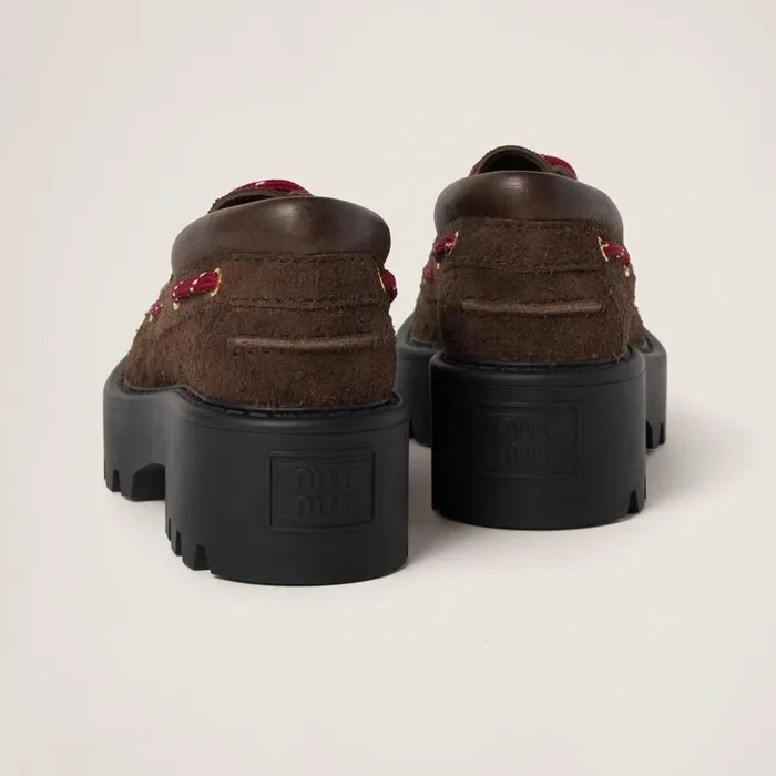 Women Loafers And LaceUps Miu Miu Suede Loafers Sienna Women Loafers And LaceUps Miu Miu Suede Loafers Sienna