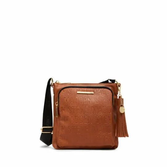 Women LOGO CROSSBODY COGNAC Cognac Steve Madden Crossbody Bags