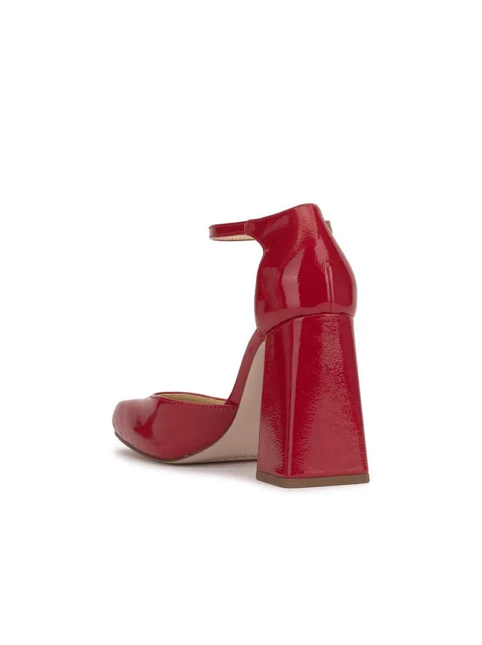 Women Lollah Block Heel Pump In Red Muse Jessica Simpson Pumps