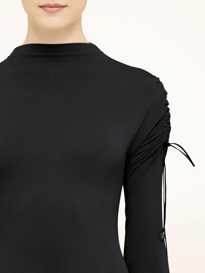 Women Longsleeve Bodies Wolford Crepe Jersey Body Black