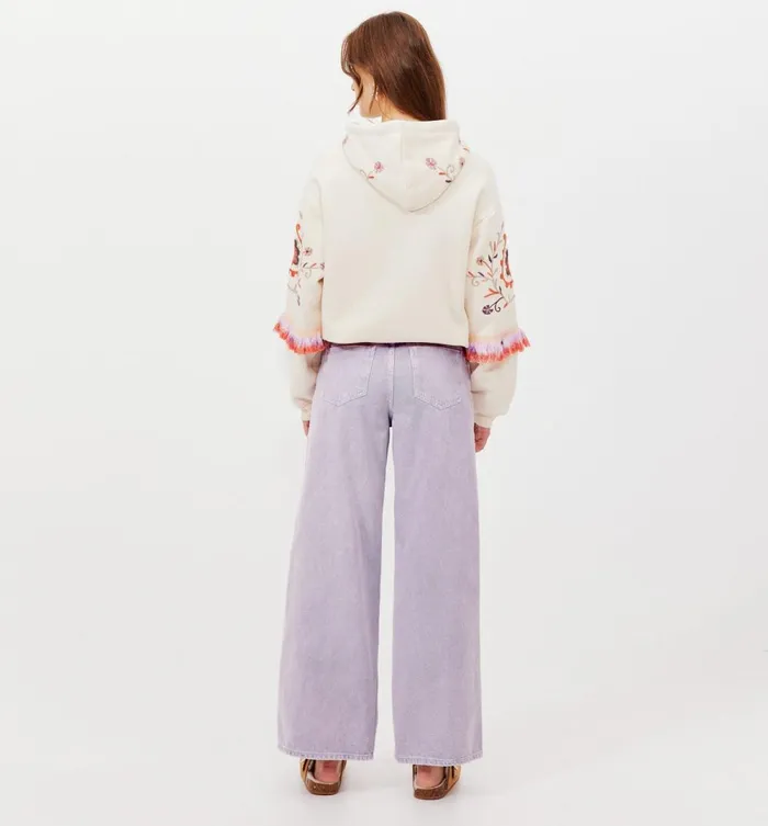 Women LowRise Wideleg Jeans 8211 Light Lilac Promod Jeans Women LowRise Wideleg Jeans 8211 Light Lilac Promod Jeans