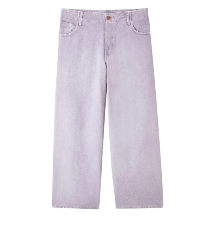 Women LowRise Wideleg Jeans 8211 Light Lilac Promod Jeans Women LowRise Wideleg Jeans 8211 Light Lilac Promod Jeans