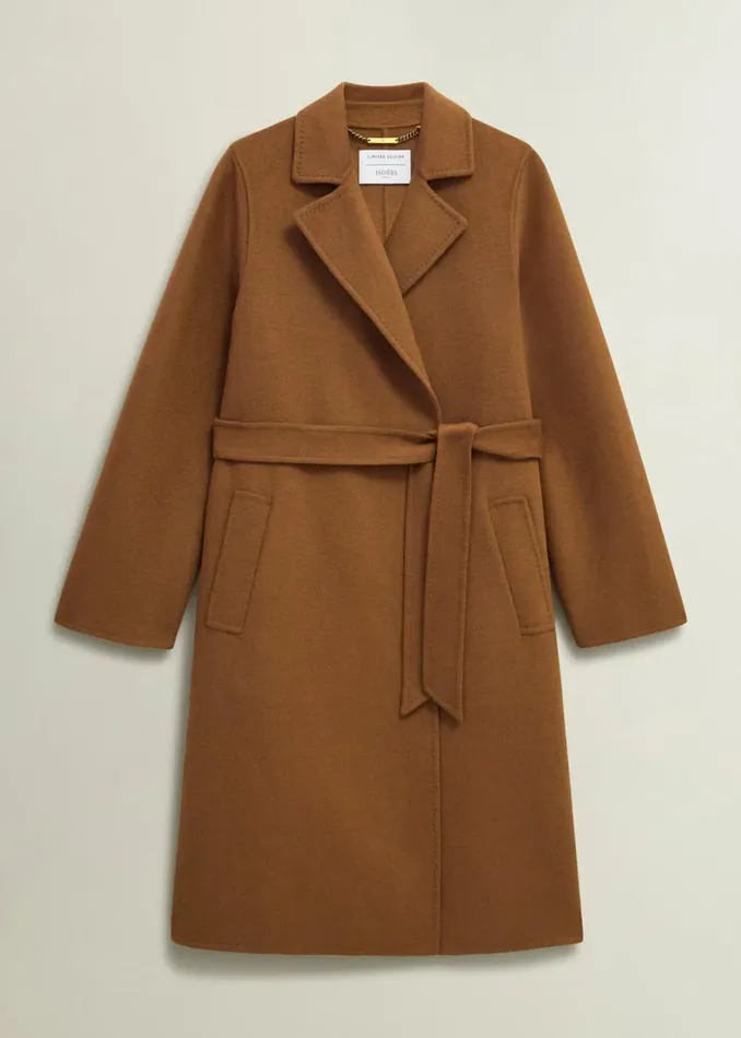 Women Lytham Wrap Coat With Wool Vicuna Hobbs Coats and Jackets
