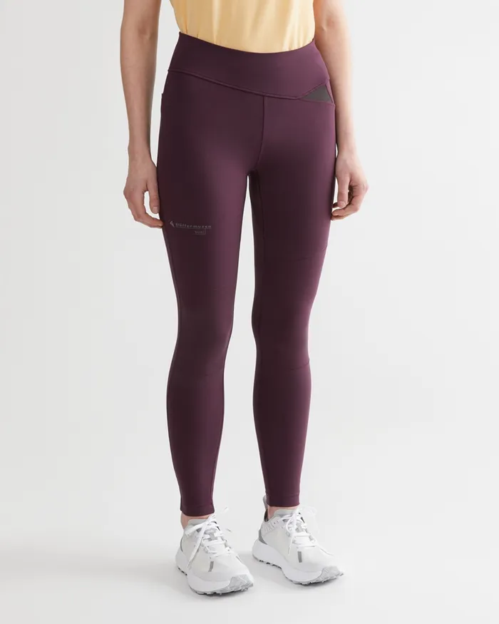 Women Mne Compression Tights Amaranth Red Klttermusen Pants