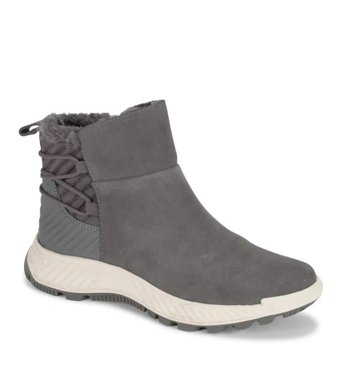 Women Mandie Cold Weather Bootie Dark Grey Suede Baretraps Booties