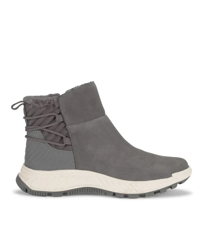Women Mandie Cold Weather Bootie Dark Grey Suede Baretraps Booties