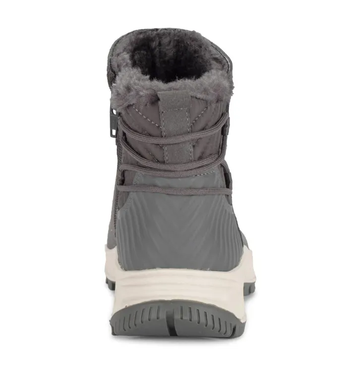 Women Mandie Cold Weather Bootie Dark Grey Suede Baretraps Booties