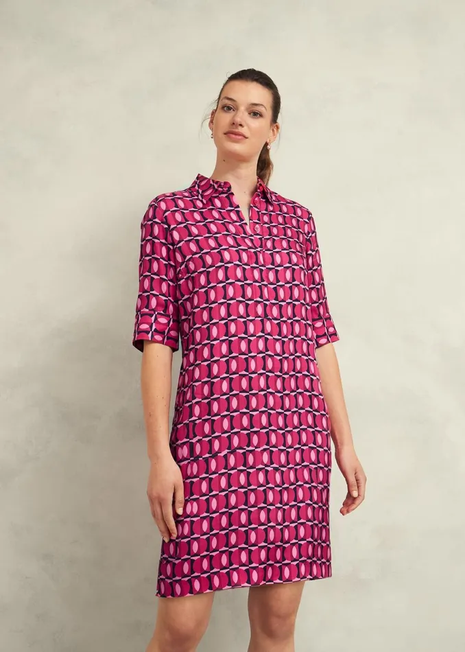 Women Marciella Dress Pink Multi Hobbs Dresses and Jumpsuits