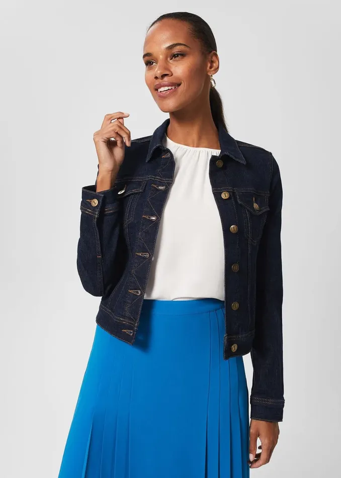 Women Mariam Jacket Indigo Hobbs Coats and Jackets