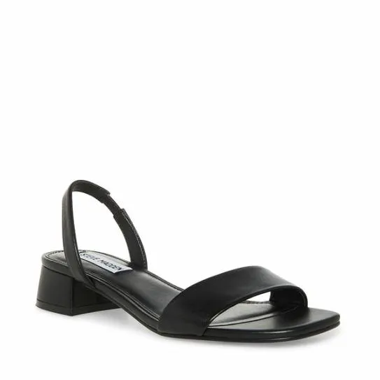Women MARIAN BLACK LEATHER Black Leather Steve Madden Sandals Women MARIAN BLACK LEATHER Black Leather Steve Madden Sandals