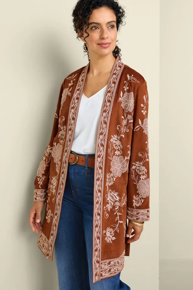 Women Marienne Faux Suede Jacket Auburn Soft Surroundings Toppers Women Marienne Faux Suede Jacket Auburn Soft Surroundings Toppers