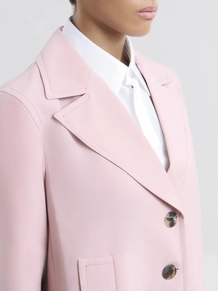 Women Marni Coats and Jackets Pink Virgin Wool ALine Jacket