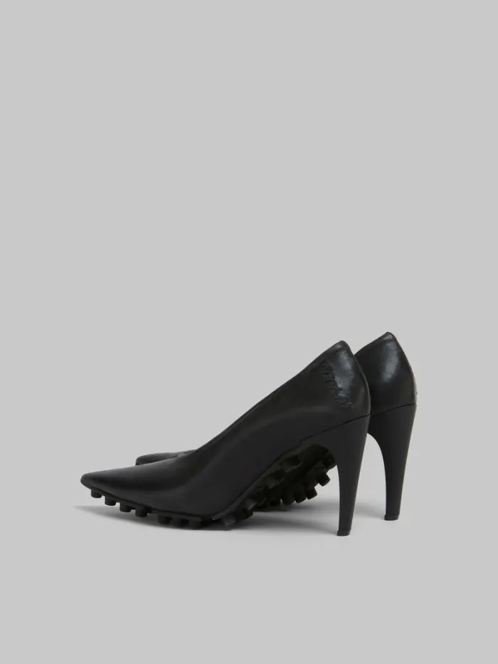 Women Marni Heels Black Nappa Spike Pump