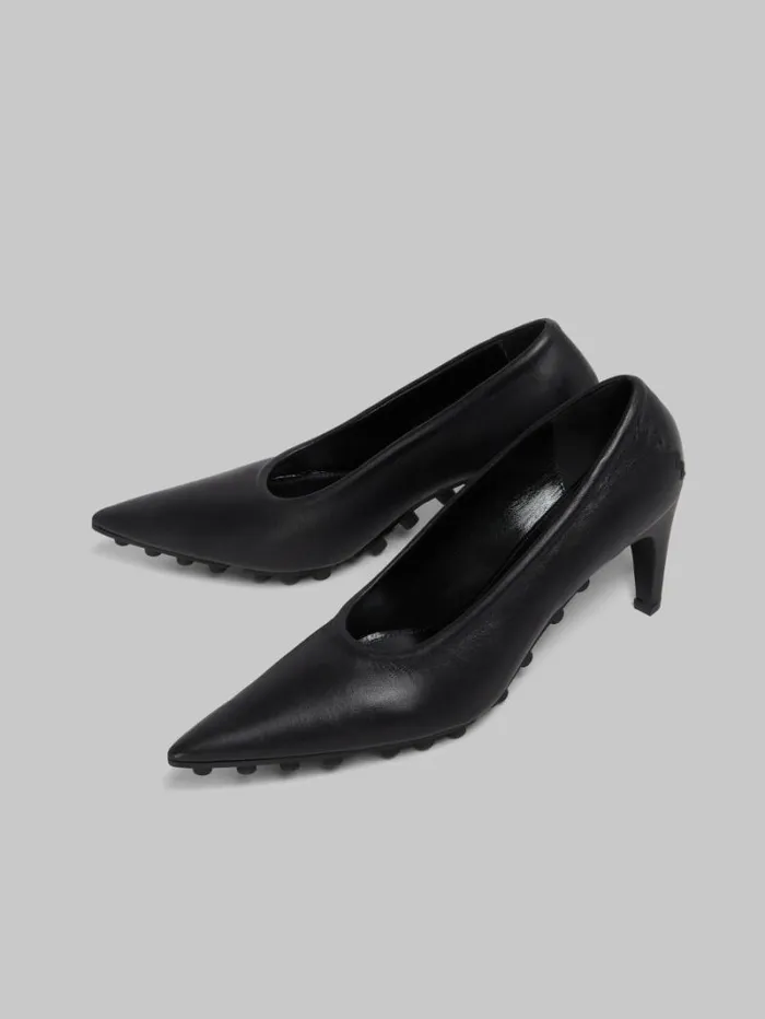 Women Marni Heels Black Nappa Spike Pump