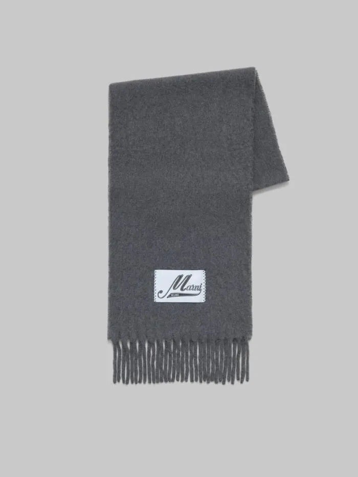 Women Marni Scarves Grey Alpaca Scarf