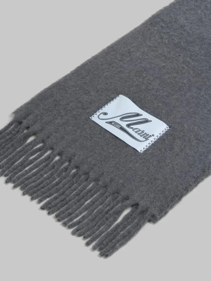 Women Marni Scarves Grey Alpaca Scarf
