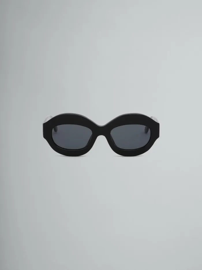 Women Marni Sunglasses Black Ik Kil Cenote Acetate Sunglasses