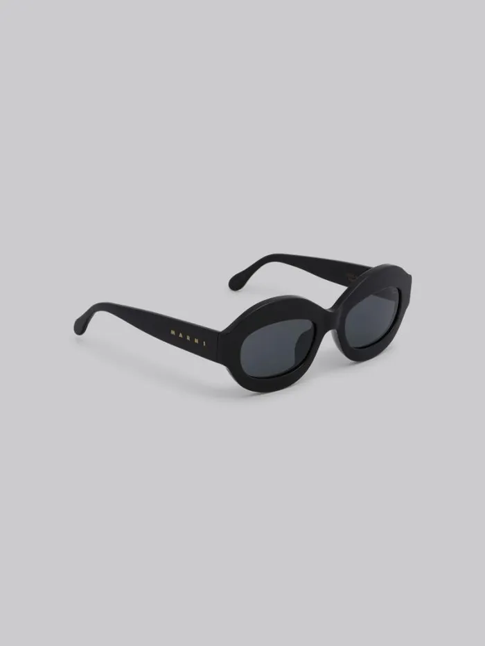 Women Marni Sunglasses Black Ik Kil Cenote Acetate Sunglasses