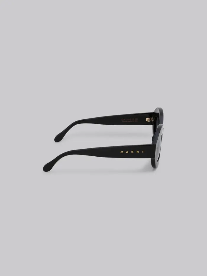 Women Marni Sunglasses Black Ik Kil Cenote Acetate Sunglasses