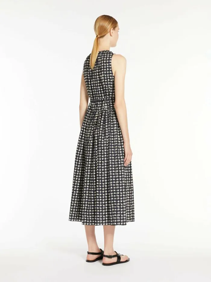 Women Max Mara Dresses Dress In Printed Poplin Ultramarine
