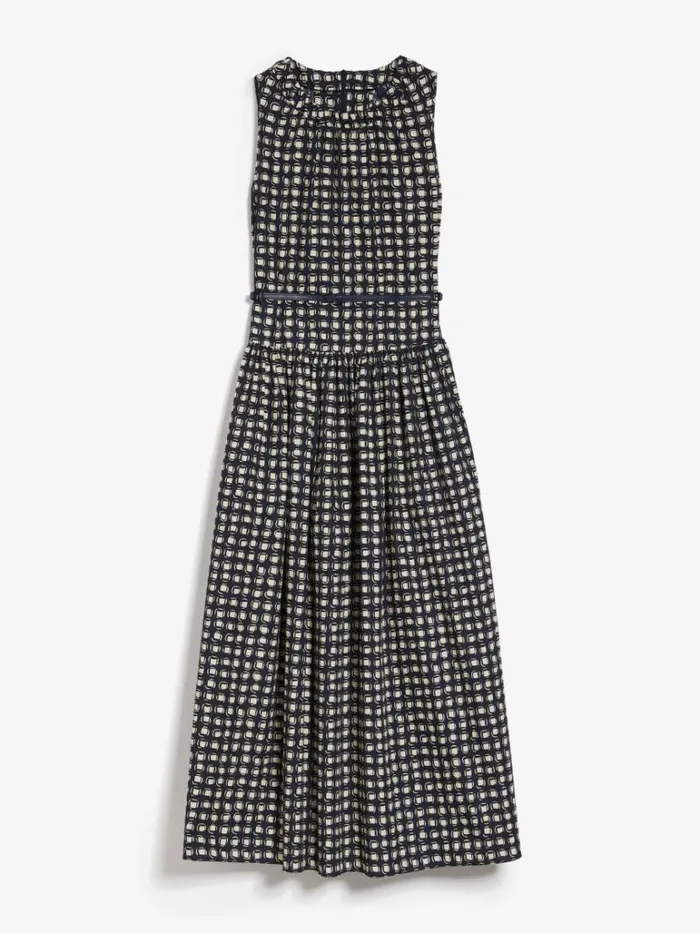 Women Max Mara Dresses Dress In Printed Poplin Ultramarine