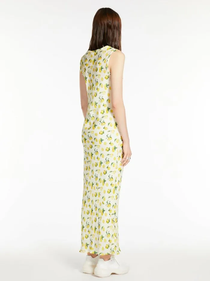 Women Max Mara Dresses Long Sleeveless Dress Vanilla
