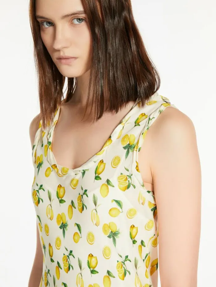 Women Max Mara Dresses Long Sleeveless Dress Vanilla