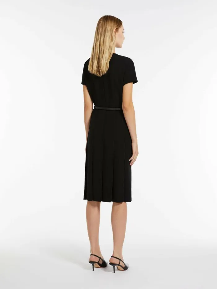 Women Max Mara Dresses Striped Cady Dress Black