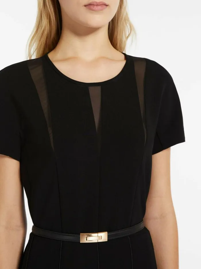 Women Max Mara Dresses Striped Cady Dress Black