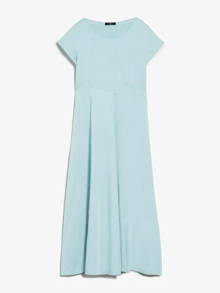 Women Max Mara Dresses Viscose And Linen Satin Dress Water