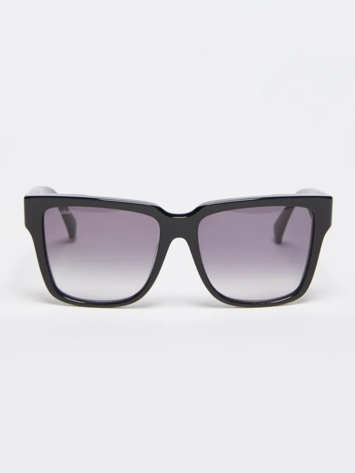 Women Max Mara Eyewear Acetate Glasses Black