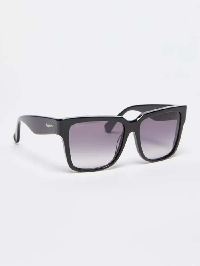 Women Max Mara Eyewear Acetate Glasses Black