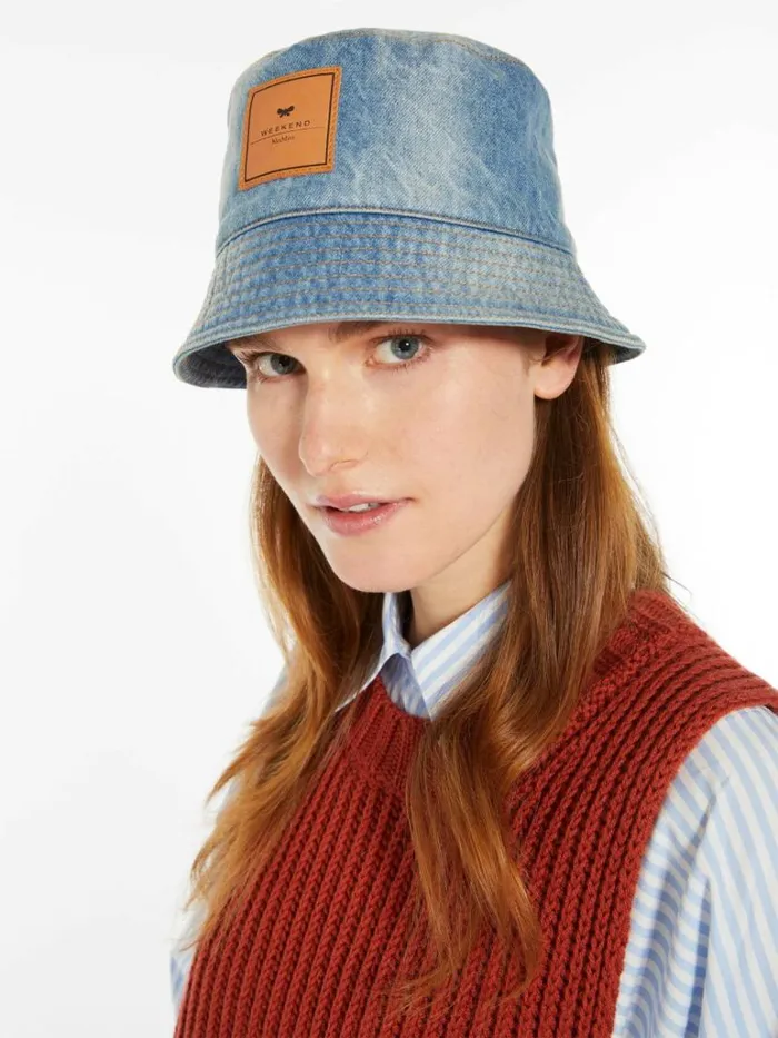 Women Max Mara Hats Cotton Hat Ultramarine