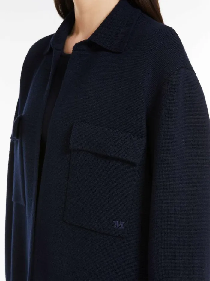 Women Max Mara Jackets And Blazers Wool Tricot Jacket Ultramarine