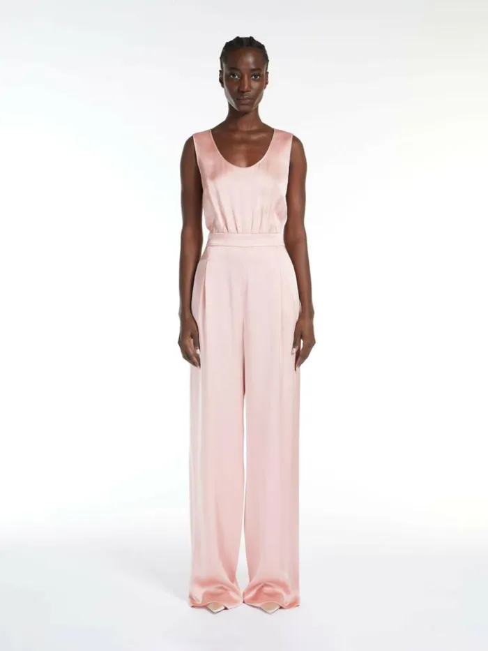 Women Max Mara Jumpsuits Envers Satin Jumpsuit Pink