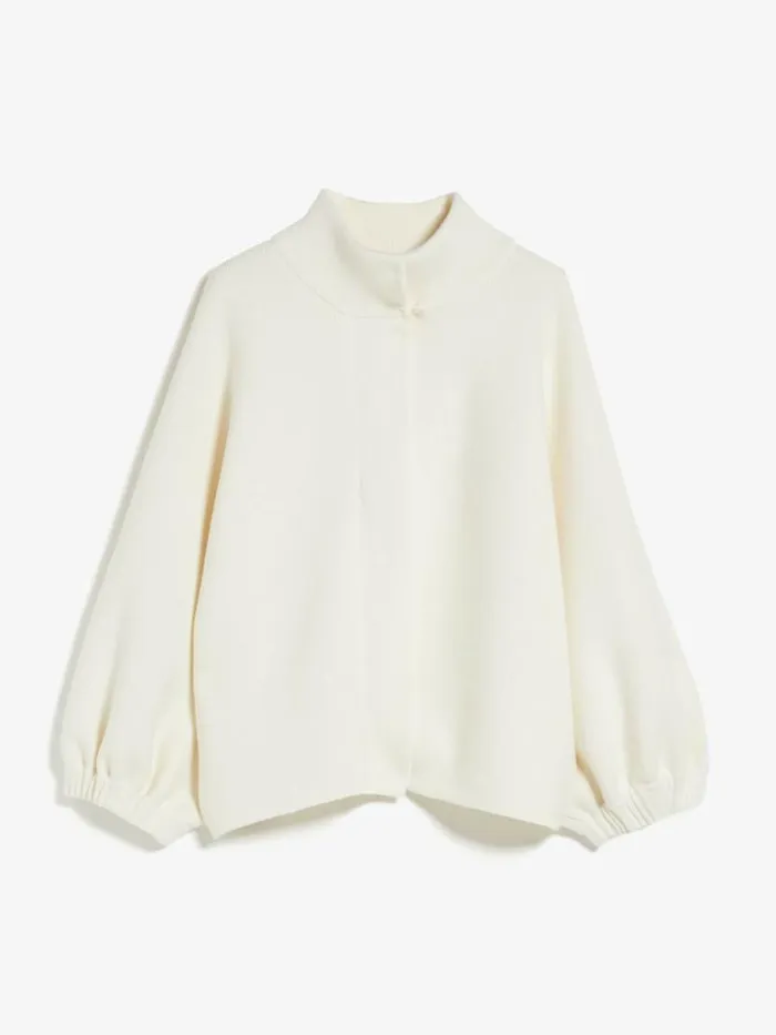 Women Max Mara Knitwear Boxy Wool Cardigan White
